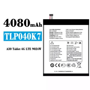 Originele accu TLP040K7 voor Alcatel A30 Tablet 4G LTE 9024W