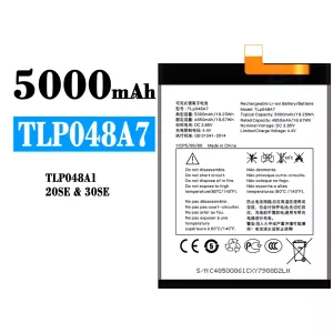 Originele accu TLP048A7 TLP048A1 voor Alcatel 20SE/30SE