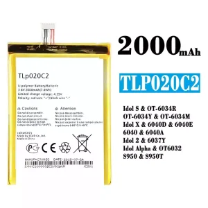 Originele accu TLp020C2 voor Alcatel Idol S/Idol X/IDOL 2 /IDOL ALPHA