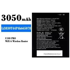 Originele accu Li3830T44P4h665078 voor ZTE U10S Pro