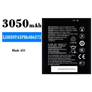 Originele accu Li3830T43P8h486375 voor ZTE Blade A31
