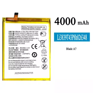 Originele accu Li3839T43P8h826348 voor ZTE Blade A7