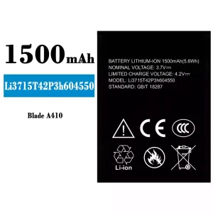 Originele accu Li3816T43P4h604550 voor ZTE Blade A410