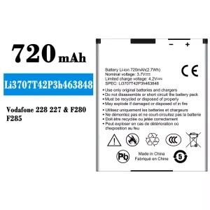 Originele accu Li3707T42P3h463848 voor ZTE Vodafone 228 227/F280/F285