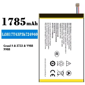 Originele accu Li3817T43P3h724940 voor ZTE Grand S/Z753/V988/N988