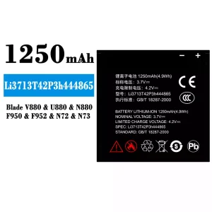 Originele accu Li3713T42P3h444865 voor ZTE Blade V880/U880/N880/F950/F952/N72/N73