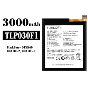 Originele accu TLP030F1 voor BlackBerry DTEK60/BBA100/BBA100-1/BBA100-2