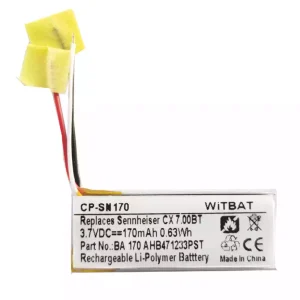 Vervangende accu voor Bluetooth-hoofdtelefoon Sennheiser CX 7.00BT,Sennheiser Momentum In-Ear oplaadcase