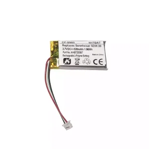 Vervangende accu voor Bluetooth-hoofdtelefoon Sennheiser SDW 30,SDW 30 HS,SDW 60,SDW 60 HS
