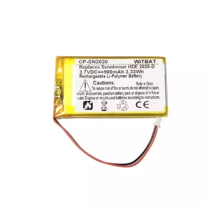 Vervangende accu voor Bluetooth-hoofdtelefoon Sennheiser HDE 2020-D,HDE 2020-D II,HDE 2020-II