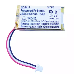 Vervangende accu voor Bluetooth-hoofdtelefoon Sena 5S SP77,XK602234