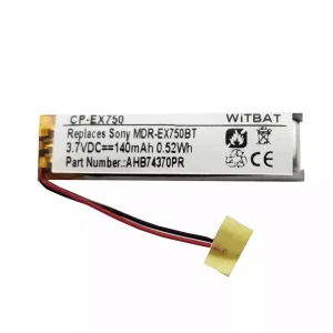 Vervangende accu voor Bluetooth-hoofdtelefoon Sony MUC-M2BT1,MDR-EX750BT,WI-C600N,Huawei Honor xSport AM61,WI-H700