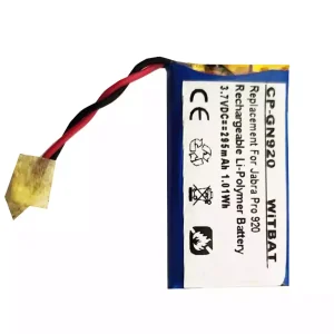 Vervangende accu voor Bluetooth-hoofdtelefoon Jabra Pro 900,Pro 920,Pro 923,Pro 930,Pro 935,AHB512229PS