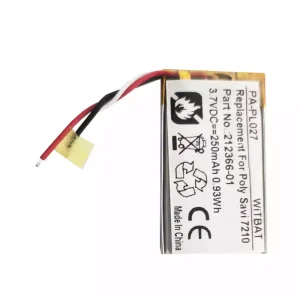 Vervangende accu voor Bluetooth-hoofdtelefoon Plantronics Savi 7210,Savi 7220,S7210T,S7220T