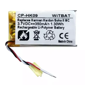 Vervangende accu voor Bluetooth-hoofdtelefoon Harman Kardon Soho II NC,SR552035P