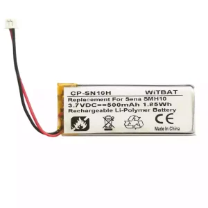 Vervangende accu voor Bluetooth-hoofdtelefoon Sena SMH10,SMH10R,SMH10D,SMH10-11,SMH10-A,602248