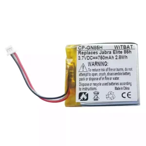 Vervangende accu voor Bluetooth-hoofdtelefoon Jabra Elite 85h,Jabra Elite 75t,Evolve2 85,PL661935V