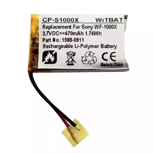 Vervangende accu voor Bluetooth-hoofdtelefoon Sony WF-1000X,WF-SP700N oplaadcase