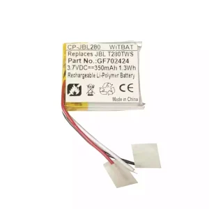 Vervangende accu voor Bluetooth-hoofdtelefoon JBL T280TWS oplaadcase,GF702424