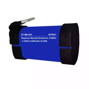Vervangende accu voor Bluetooth-luidspreker Marshall Stockwell 2,Stockwell II,Marshall Emberton,C406A3,C406A3-1