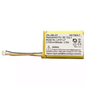 Vervangende accu voor Bluetooth-luidspreker JBL Clip 3,L0721-LF