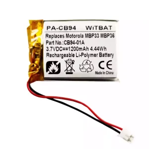 Vervangende accu voor Bluetooth-luidspreker Motorola Sonic Play 100,MBP33,MBP36,CB94-01A