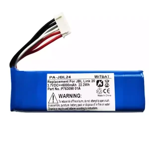 Vervangende accu voor Bluetooth-luidspreker JBL Link 20,P763098 01A