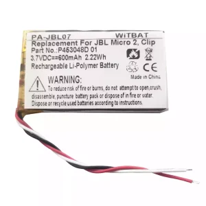 Vervangende accu voor Bluetooth-luidspreker JBL Micro II,FT403048P