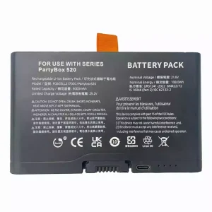 Vervangende accu voor Bluetooth-luidspreker JBL PartyBox 520,FG6CELL21700G